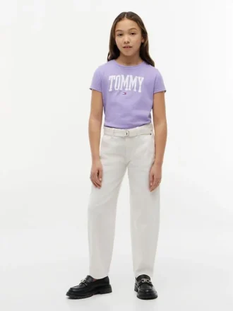 T-shirt infantil com logótipo Tommy