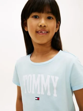 T-shirt infantil com logótipo Tommy