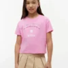 T-shirt infantil com logótipo Tommy em strass T-shirt infantil com logótipo Tommy em strass