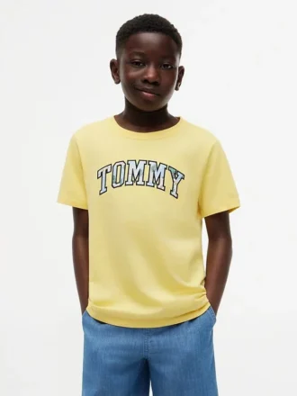 T-shirt infantil com logótipo Tommy floral