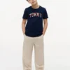 T-shirt infantil com logótipo Tommy floral T-shirt infantil com logótipo Tommy floral