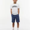 T-shirt infantil com logótipo Tommy floral T-shirt infantil com logótipo Tommy floral