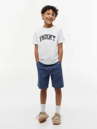 T-shirt infantil com logótipo Tommy floral
