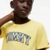T-shirt infantil com logótipo Tommy floral T-shirt infantil com logótipo Tommy floral