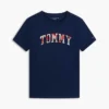 T-shirt infantil com logótipo Tommy floral T-shirt infantil com logótipo Tommy floral