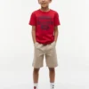 T-shirt infantil com logótipo Varsity