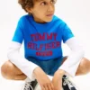 T-shirt infantil com logótipo Varsity T-shirt infantil com logótipo Varsity