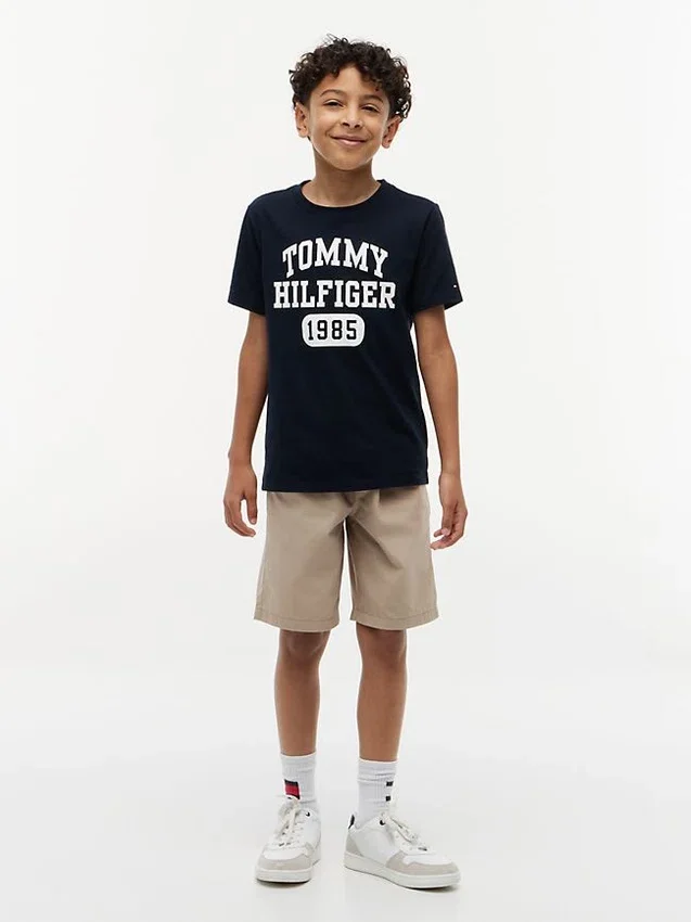 T-shirt infantil com logótipo Varsity T-shirt infantil com logótipo Varsity