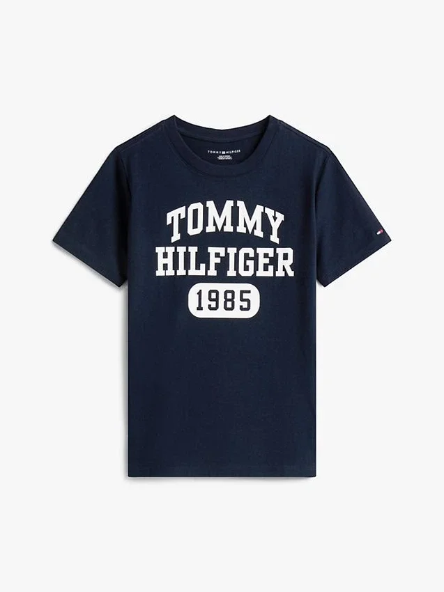 T-shirt infantil com logótipo Varsity T-shirt infantil com logótipo Varsity