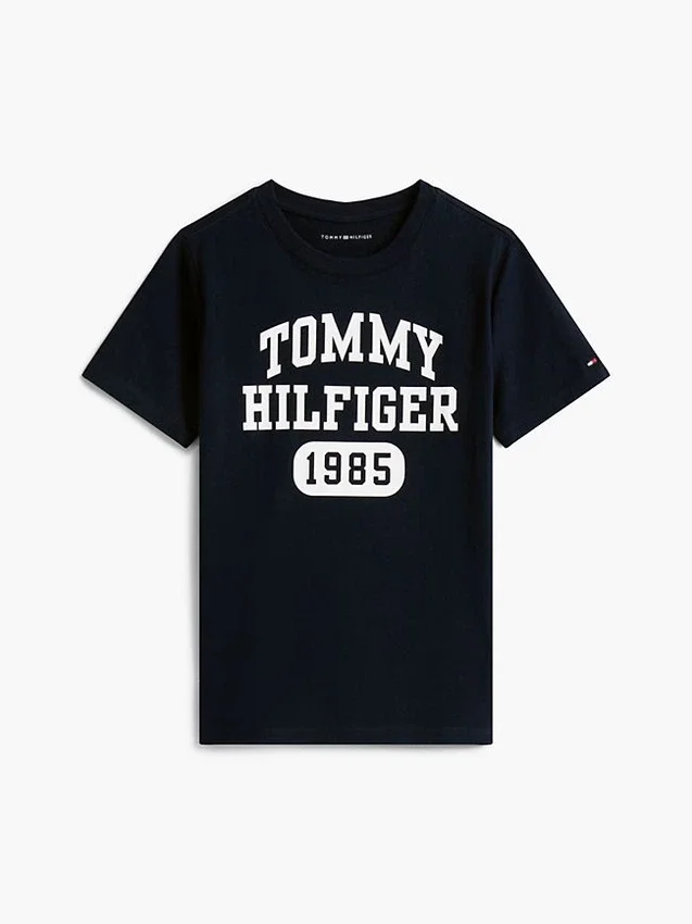 T-shirt infantil com logótipo Varsity T-shirt infantil com logótipo Varsity