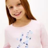 T-shirt infantil com monograma floral T-shirt infantil com monograma floral