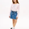 T-shirt infantil com monograma floral T-shirt infantil com monograma floral