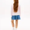 T-shirt infantil com monograma floral T-shirt infantil com monograma floral