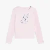 T-shirt infantil com monograma floral T-shirt infantil com monograma floral