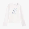 T-shirt infantil com monograma floral T-shirt infantil com monograma floral