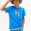 T-shirt infantil com monograma multicolorido T-shirt infantil com monograma multicolorido