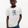 T-shirt infantil com monograma multicolorido T-shirt infantil com monograma multicolorido