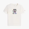 T-shirt infantil com monograma multicolorido T-shirt infantil com monograma multicolorido