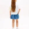 T-shirt infantil com riscas mistas T-shirt infantil com riscas mistas