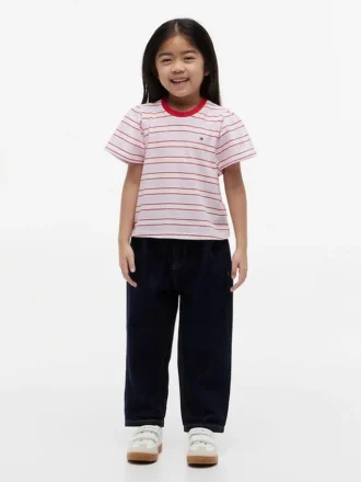 T-shirt infantil às riscas