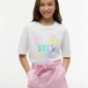 T-shirt infantil Tommy com estampado Puff