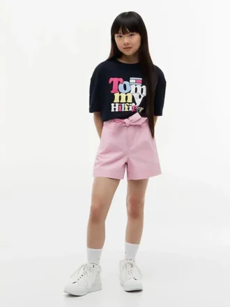 T-shirt infantil Tommy com estampado Puff