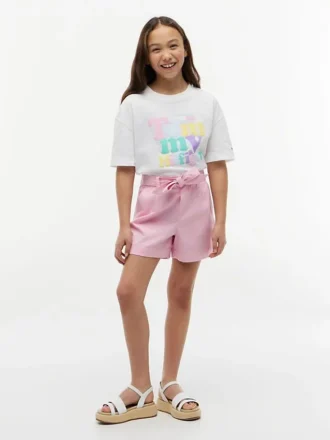 T-shirt infantil Tommy com estampado Puff