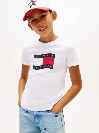 T-shirt infantil Wavy Flag
