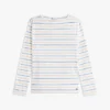 T-shirt leve com gola em barco T-shirt leve com gola em barco