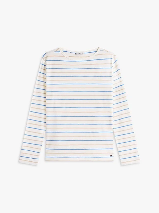 T-shirt leve com gola em barco T-shirt leve com gola em barco