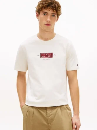 T-shirt pesada com logótipo NYC