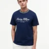 T-shirt às riscas com logótipo náutico T-shirt às riscas com logótipo náutico