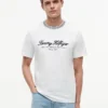 T-shirt às riscas com logótipo náutico T-shirt às riscas com logótipo náutico