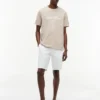 T-shirt às riscas com logótipo náutico T-shirt às riscas com logótipo náutico