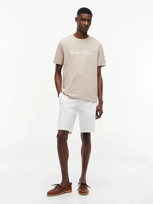 T-shirt às riscas com logótipo náutico T-shirt às riscas com logótipo náutico