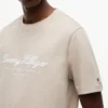 T-shirt às riscas com logótipo náutico T-shirt às riscas com logótipo náutico