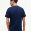 T-shirt às riscas com logótipo náutico T-shirt às riscas com logótipo náutico