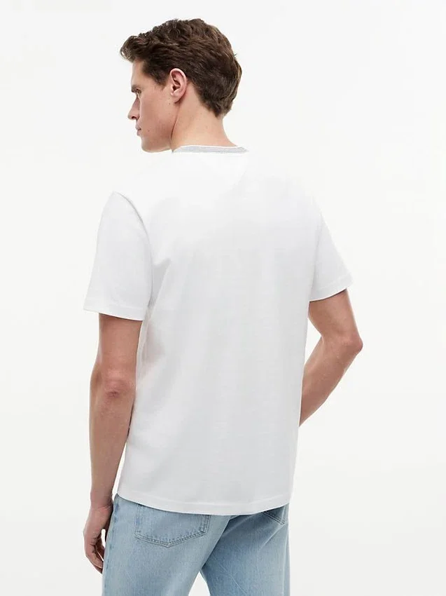 T-shirt às riscas com logótipo náutico T-shirt às riscas com logótipo náutico