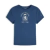 T-shirt Slim Fit com logótipo Crest tingida na peça T-shirt Slim Fit com logótipo Crest tingida na peça