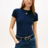 T-shirt Slim Fit com monograma em letra cursiva