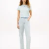 T-shirt Slim Fit com monograma em letra cursiva T-shirt Slim Fit com monograma em letra cursiva