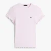 T-shirt Tommy Jeans com acabamento em folhas T-shirt Tommy Jeans com acabamento em folhas