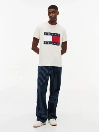 T-shirt Tommy Jeans com logótipo de bandeira grande