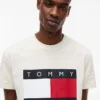 T-shirt Tommy Jeans com logótipo de bandeira grande T-shirt Tommy Jeans com logótipo de bandeira grande