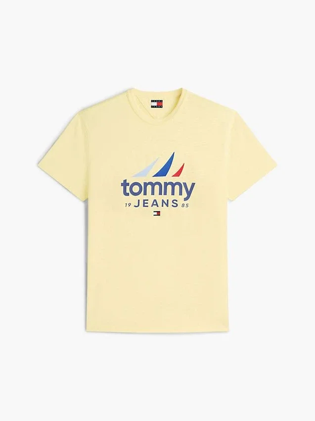 T-shirt Tommy Jeans com logótipo de vela T-shirt Tommy Jeans com logótipo de vela