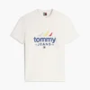 T-shirt Tommy Jeans com logótipo de vela T-shirt Tommy Jeans com logótipo de vela