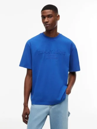 T-shirt Tommy Jeans com logótipo desgastado