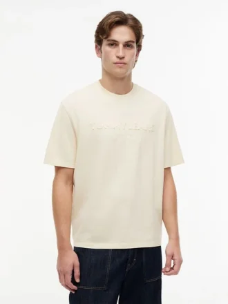 T-shirt Tommy Jeans com logótipo desgastado