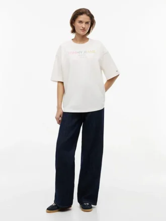 T-shirt Tommy Jeans com logótipo em cristal