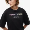T-shirt Tommy Jeans com logótipo em cristal T-shirt Tommy Jeans com logótipo em cristal
